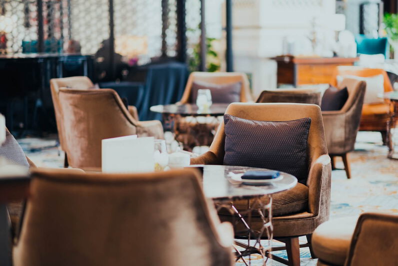 Stilvoller Lounge Bereich im Hotel